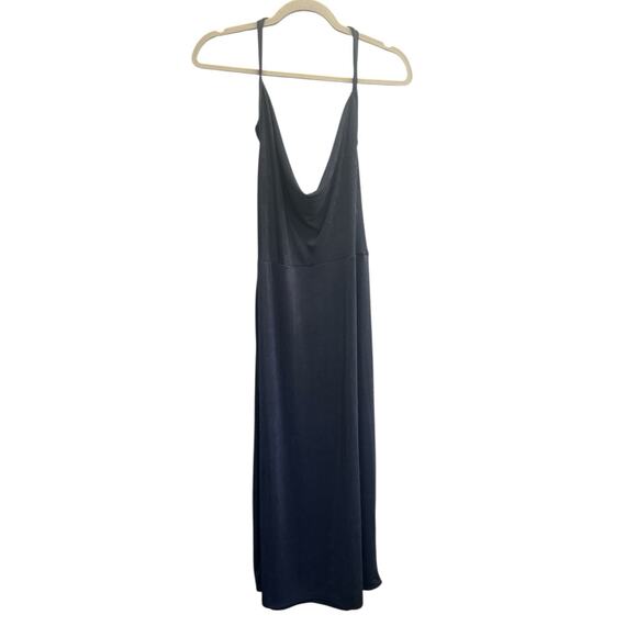 Intimately Free People Size Large Angelica Midi Slip Dress Blue Open Back #5364 - Picture 1 of 12
